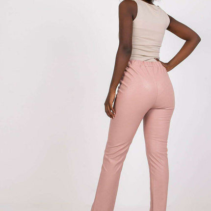 Sustainable Leather Pants High Waisted Slits For Women - Très Elite