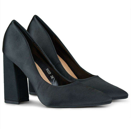 Sustainable Leather Pointed Toe Heeled Pumps - Timeless Elegance! - Très Elite