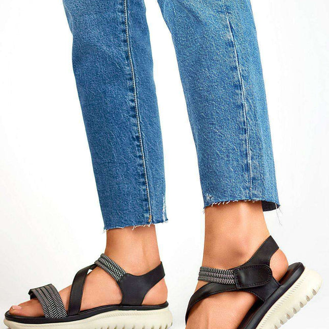 Sustainable Leather Velcro Sandals for Eco-Conscious Fashion