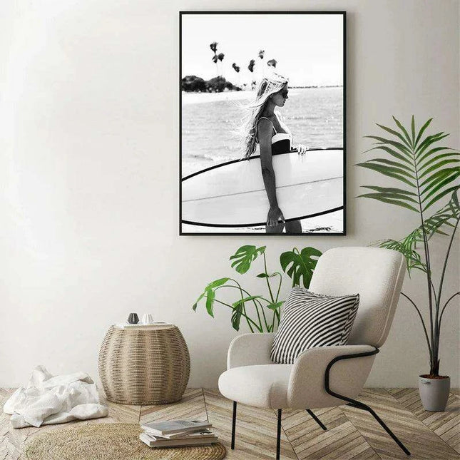Sustainable Serenity: Coastal Surf Canvas Art for Eco-Friendly Spaces