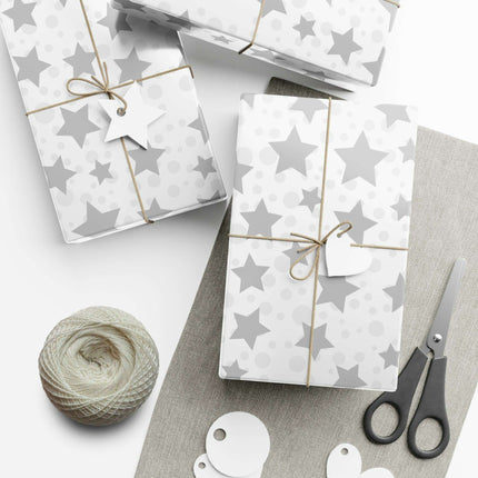 Sustainable Silver Starry Gift Wrap Collection: The Ultimate Choice for Elegant Gifting..