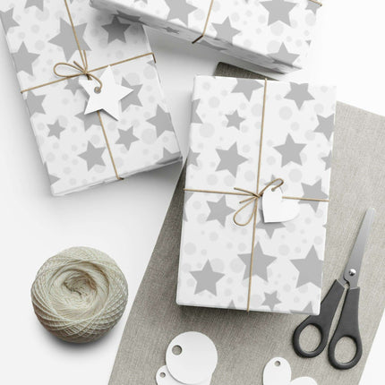 Sustainable Silver Starry Gift Wrap Collection: The Ultimate Choice for Elegant Gifting..