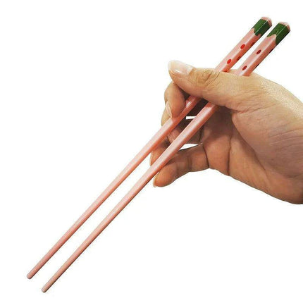 Sustainable Strawberry-Themed Ceramic Chopsticks - Stylish Non-Slip Utensils for Asian Dining - Très Elite