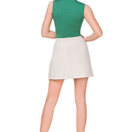 Sustainable Style: Tessita's Eco-Leather Quilted Trapeze Skirt - Très Elite