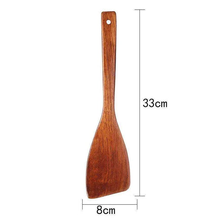 Sustainable Sumac-Finished Artisan Wooden Utensil Set for Eco-Friendly Cooking