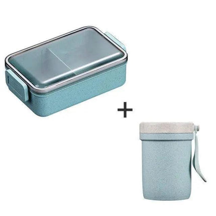 Sustainable Wheat Straw Lunch Box with Utensils: Your Eco-Conscious Mealtime Essential - Très Elite