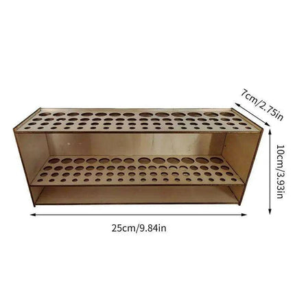 Sustainable Wooden Workspace Organizer - Stylish Caddy for Paint Brushes and Tools - Très Elite