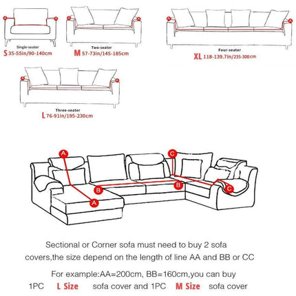 Svetanya Chic L-Shape Sofa Cover - Stylish Fabric Protector for Elegant Living Spaces - Très Elite