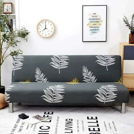 Svetanya Stretch Universal Futon Sofa Cover with No Armrests in Stylish Prints - Très Elite