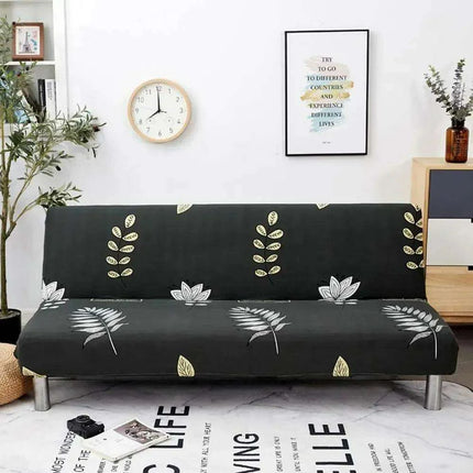 Svetanya Stretch Universal Futon Sofa Cover with No Armrests in Stylish Prints - Très Elite