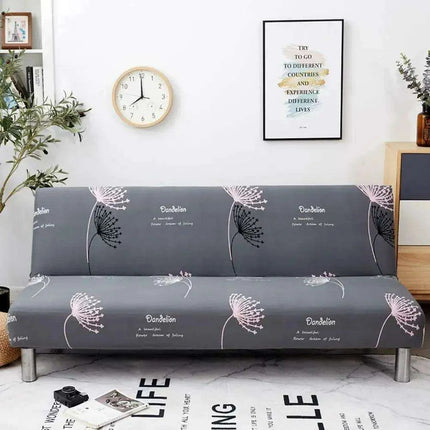 Svetanya Stretch Universal Futon Sofa Cover with No Armrests in Stylish Prints - Très Elite