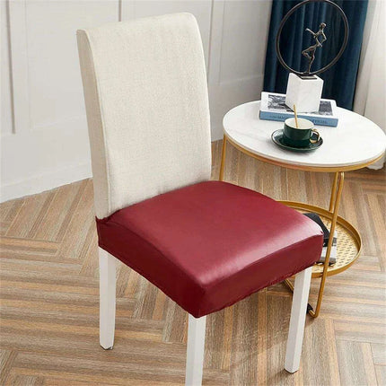 Svetanya Waterproof PU Leather Chair Covers - Elastic Slipcovers for Stylish Furniture Protection..
