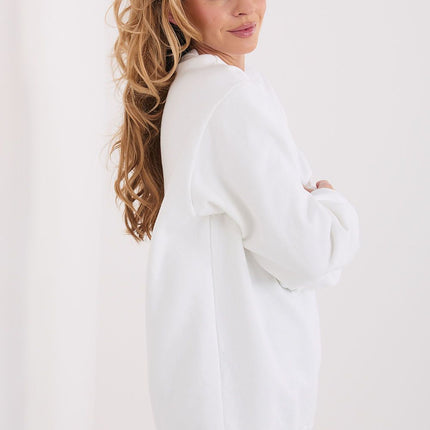 Women's Casual Sweatshirt With Slogan Print Soft Cotton Elastane Model 222505 - Très Elite