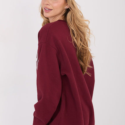 Women's Cotton Elastane Sweatshirt With Logo Print Casual Everyday Wear - Très Elite