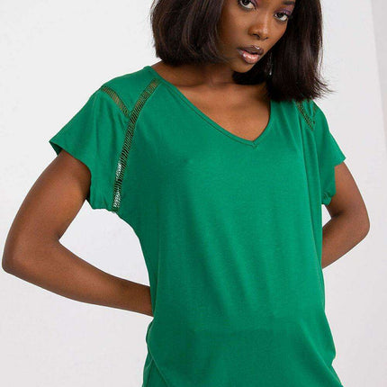 Sweetheart Neckline Short Sleeve Blouse - Très Elite