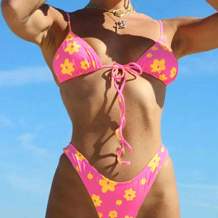 Swimsuit women's split triangle cup swimsuit bikini - Très Elite