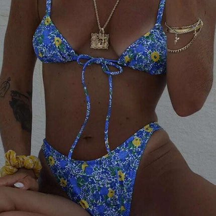 Swimsuit women's split triangle cup swimsuit bikini - Très Elite