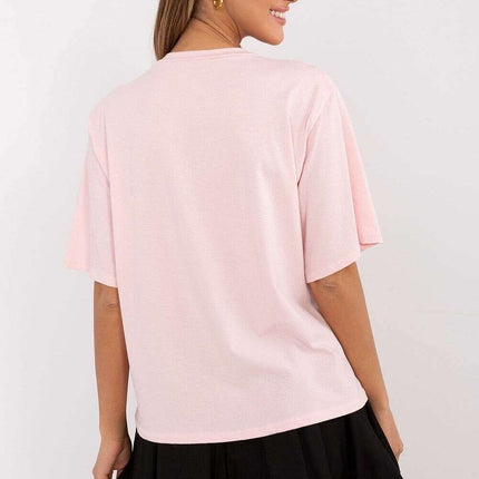 T Shirt Model 208715 Printed Front Bold Lettering For Women - Très Elite