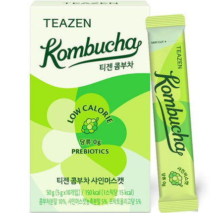 Teazen Kombucha Shine Muscat Tea Sticks 10 Pack Low Calorie - Très Elite