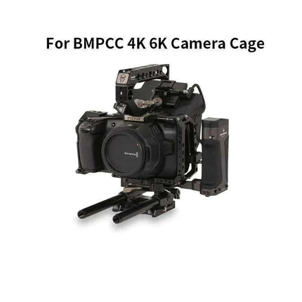 TILTA Gray Camera Cage Kit with Follow Focus for BMPCC 4K 6K - Cinema Essentials - Très Elite