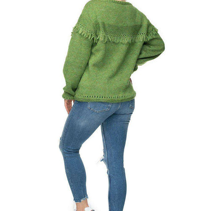 Tassel-Embellished Cozy Knit Sweater - Très Elite