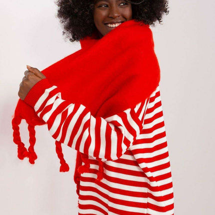 Tassel-Trimmed Cozy Winter Wrap - Stylish Versatile Scarf - Très Elite