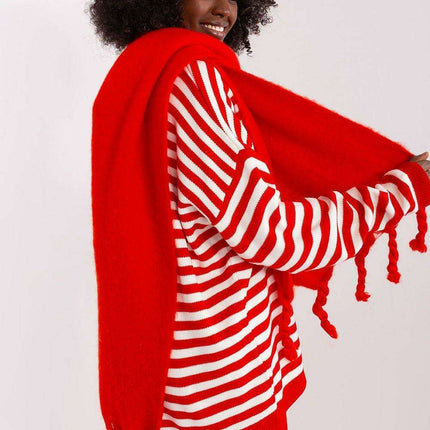 Tassel-Trimmed Cozy Winter Wrap - Stylish Versatile Scarf - Très Elite