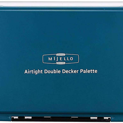 Teal Portable Double Decker Watercolor Palette for On-the-Go Artists - Très Elite