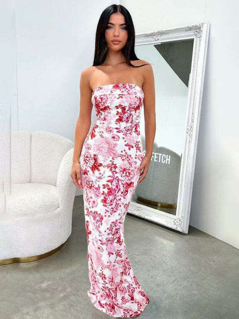 Tempting Backless Slit Maxi Evening Dress