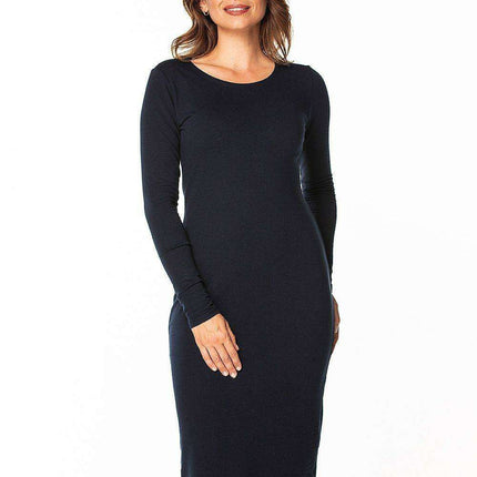 Tessita Cotton Knit Boat Neck Daydress