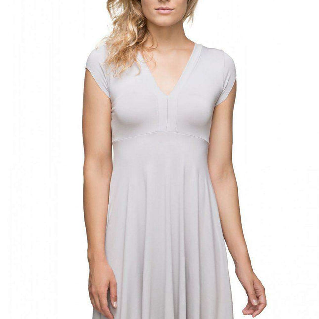 Tessita Elegant Deep V-Neck Knit Evening Dress