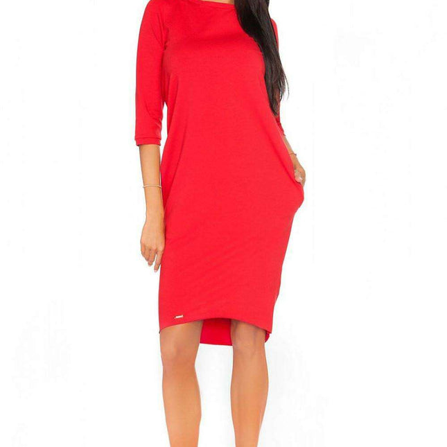 Tessita Elegant Knit Dress with Charming Bow Detail