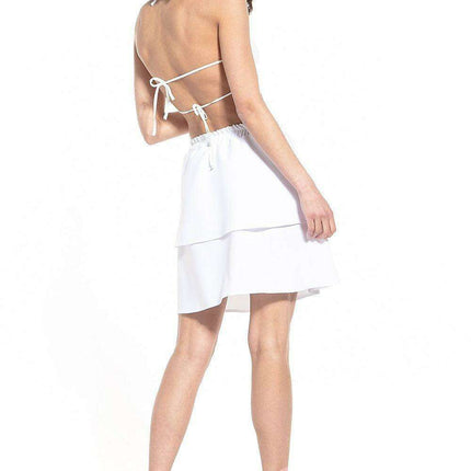 Tessita Playful Frilled Mini Skirt with Elastic Waistband - Très Elite