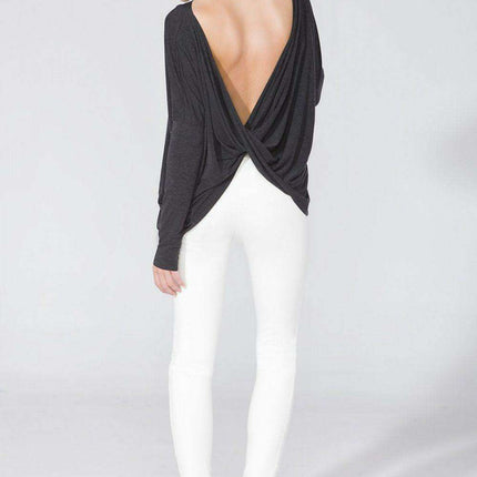 Tessita Reversible Knit Blouse with Unique Raw Edge Detail - Très Elite