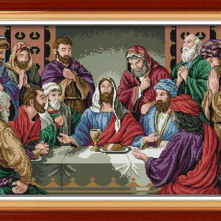 The Last Supper Cross Stitch Craft Kit - Inspiring DIY Home Art Project..