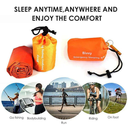 Thermal Reflective Survival Bivvy Sack - Essential Outdoor Emergency Gear - Très Elite