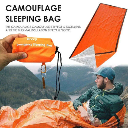 Thermal Reflective Survival Bivvy Sack - Essential Outdoor Emergency Gear - Très Elite