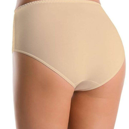 Three-Pack High Waisted Cotton Panties with Floral Lace Sides - Très Elite