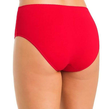 Three-Pack High Waisted Cotton Panties with Floral Lace Sides - Très Elite