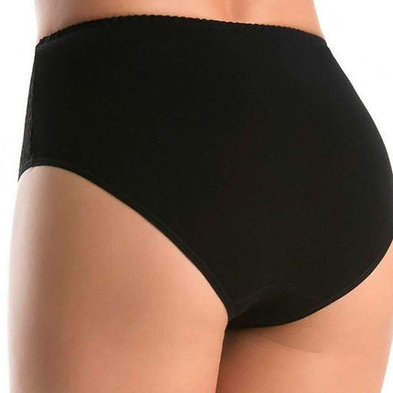 Three-Pack High Waisted Cotton Panties with Floral Lace Sides - Très Elite