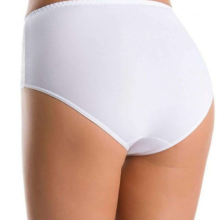 Three-Pack High Waisted Cotton Panties with Floral Lace Sides - Très Elite