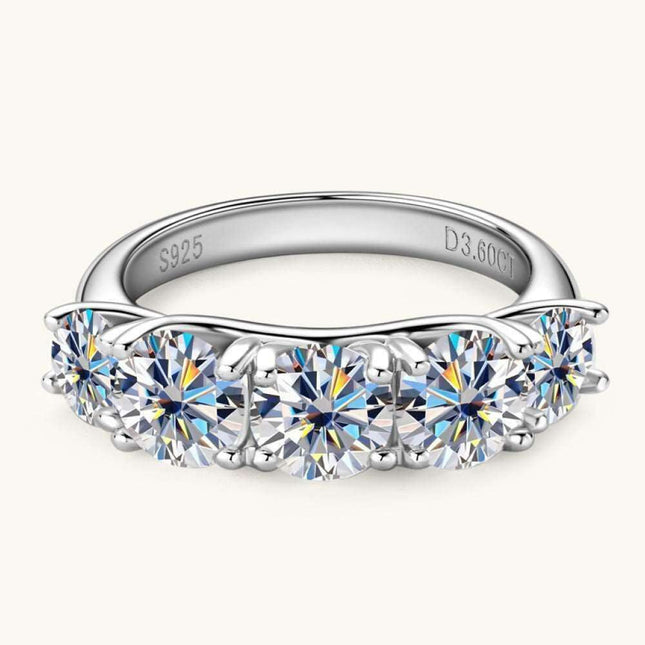 Timeless Brilliance: Lab-Created Diamond Sterling Silver Eternity Ring Collection