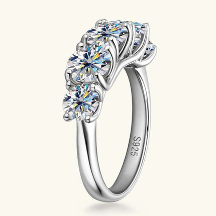 Timeless Brilliance: Lab-Created Diamond Sterling Silver Eternity Ring Collection