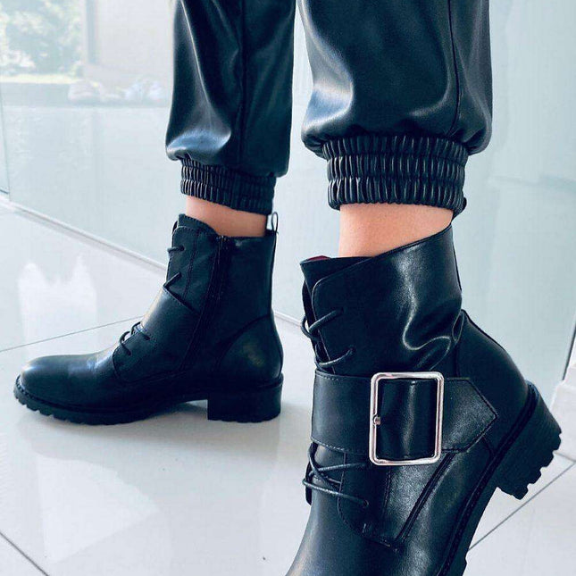 Timeless Elegance Lace-Up Boots Model 170437