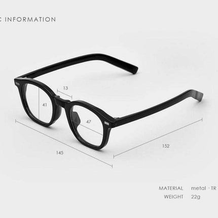 Timeless Elegance: Vintage-Inspired Black Eyewear Frames by BLUE ELEPHANT BRANDON