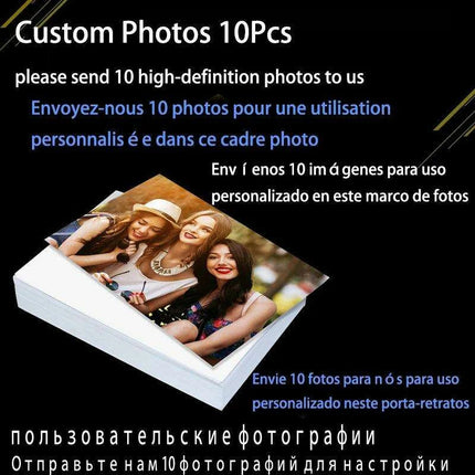 Timeless Family Memories Wooden Photo Frame Collection - 10 Piece Set - Très Elite