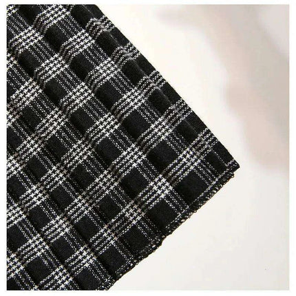 Timeless High-Waisted Plaid Maxi Skirt - Essential for Autumn-Winter - Très Elite