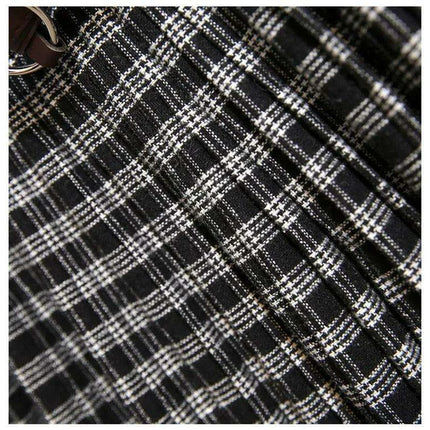 Timeless High-Waisted Plaid Maxi Skirt - Essential for Autumn-Winter - Très Elite