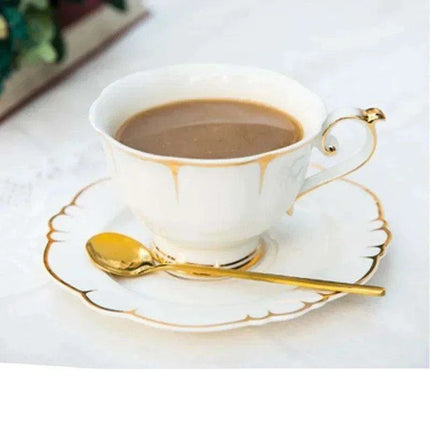 Timeless Nordic Ceramic Tea and Coffee Set with Teapot and Cups - Très Elite
