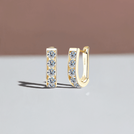 Timeless Radiance: 1 Carat Moissanite Sterling Silver Earrings - Très Elite
